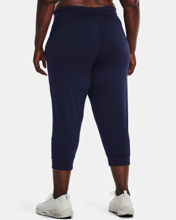 Women's HeatGear® Armour Capri Pants, Navy, pdpMainDesktop image number 1